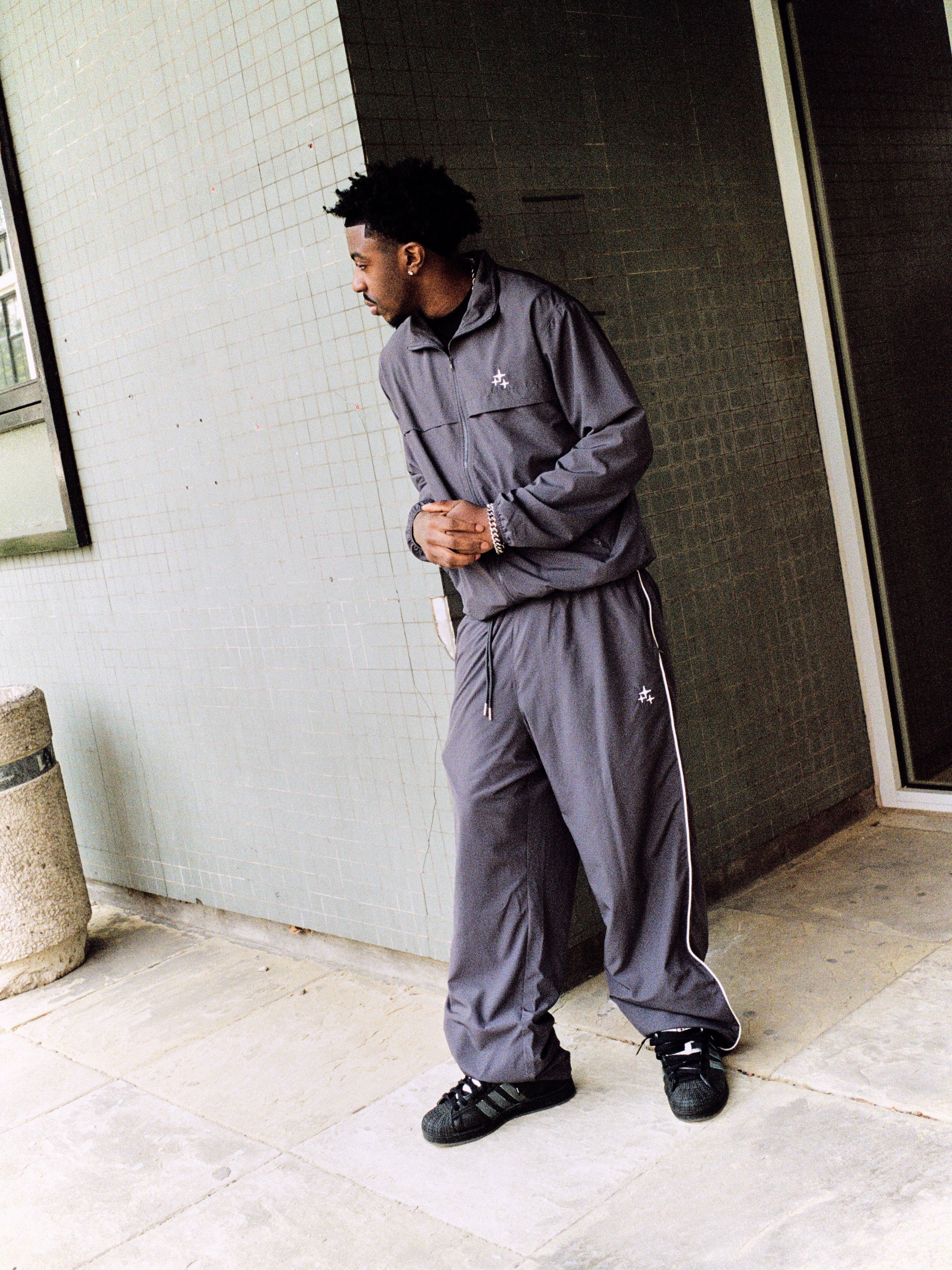 ASH GREY STA BAGGY NYLON JACKET - Image 5