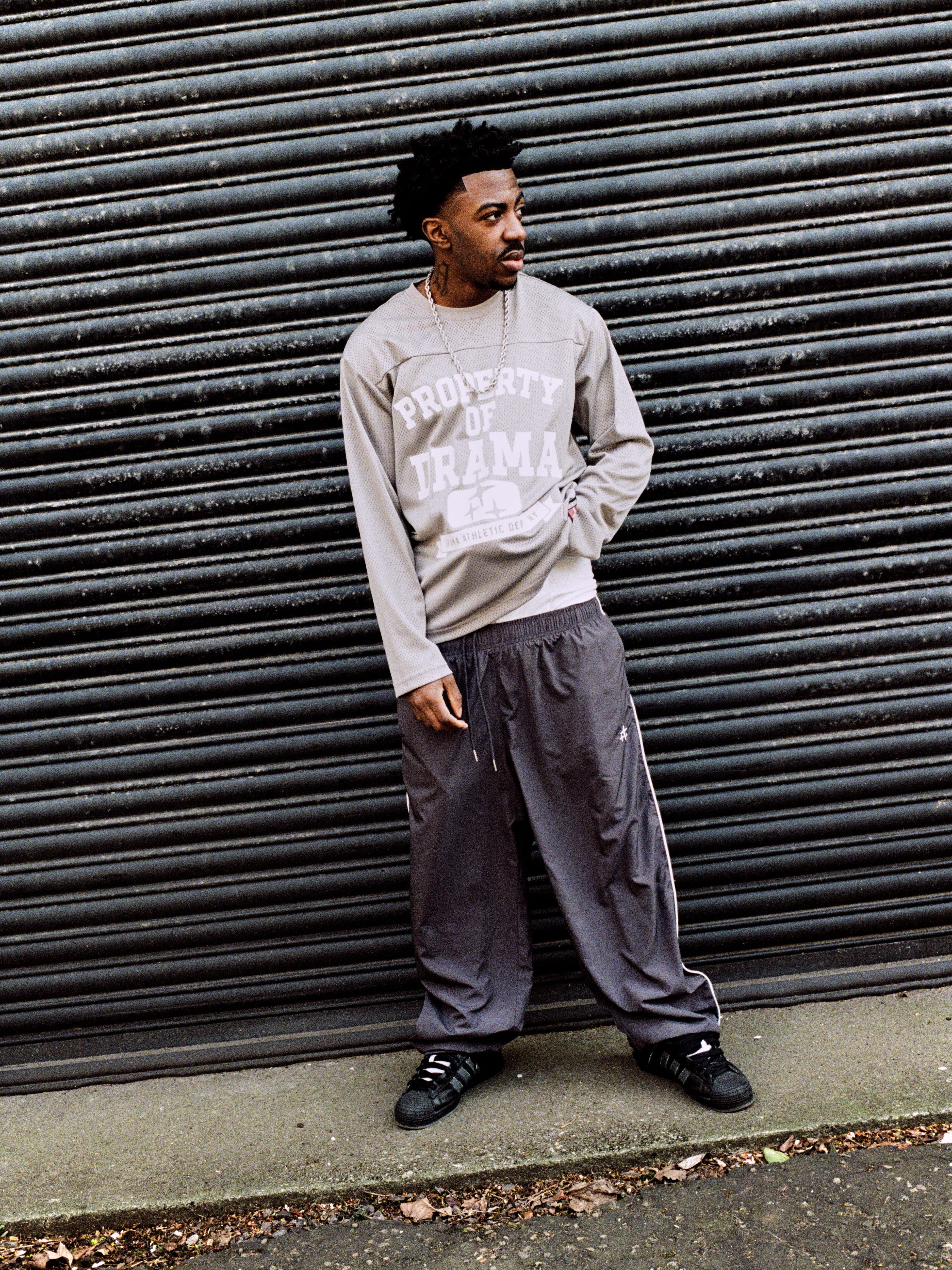 ASH GREY STA BAGGY NYLON PANTS - Image 5