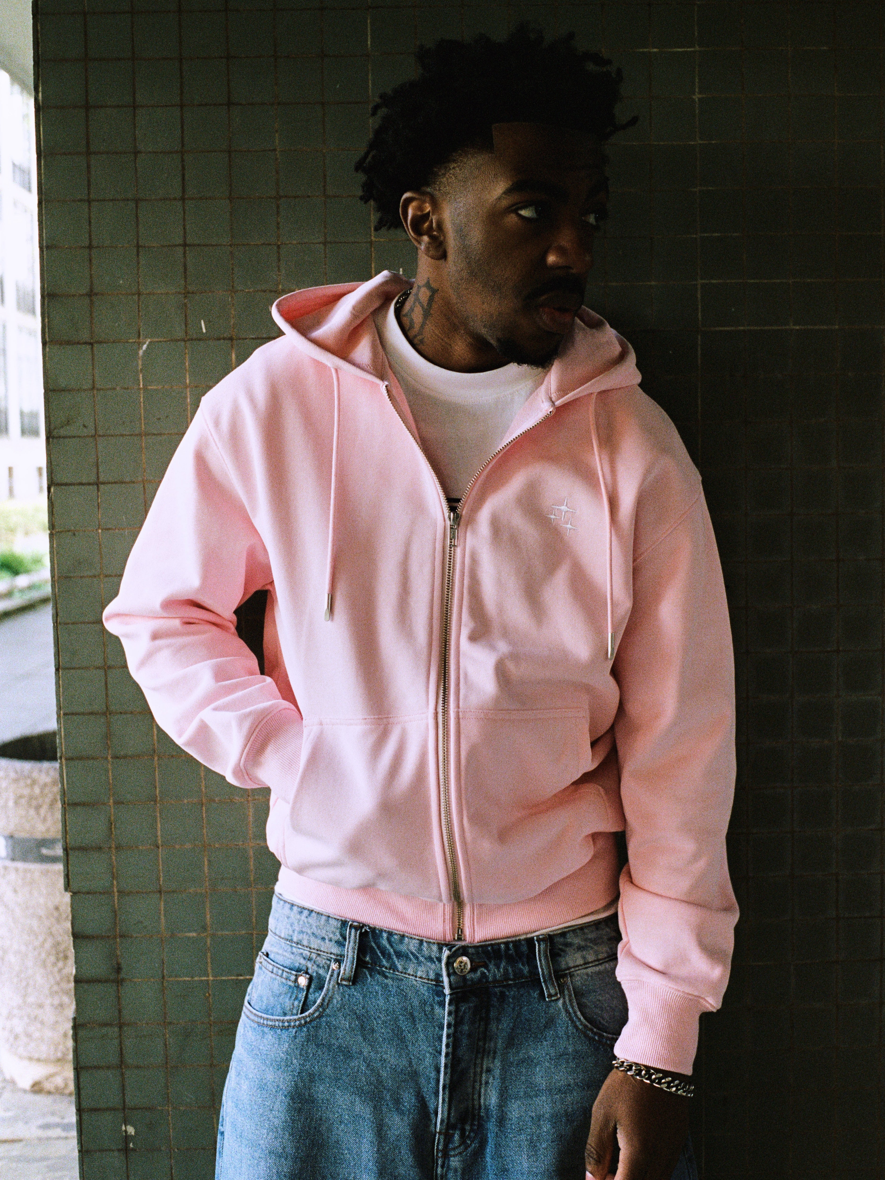BABY PINK STA ZIP UP - Image 3