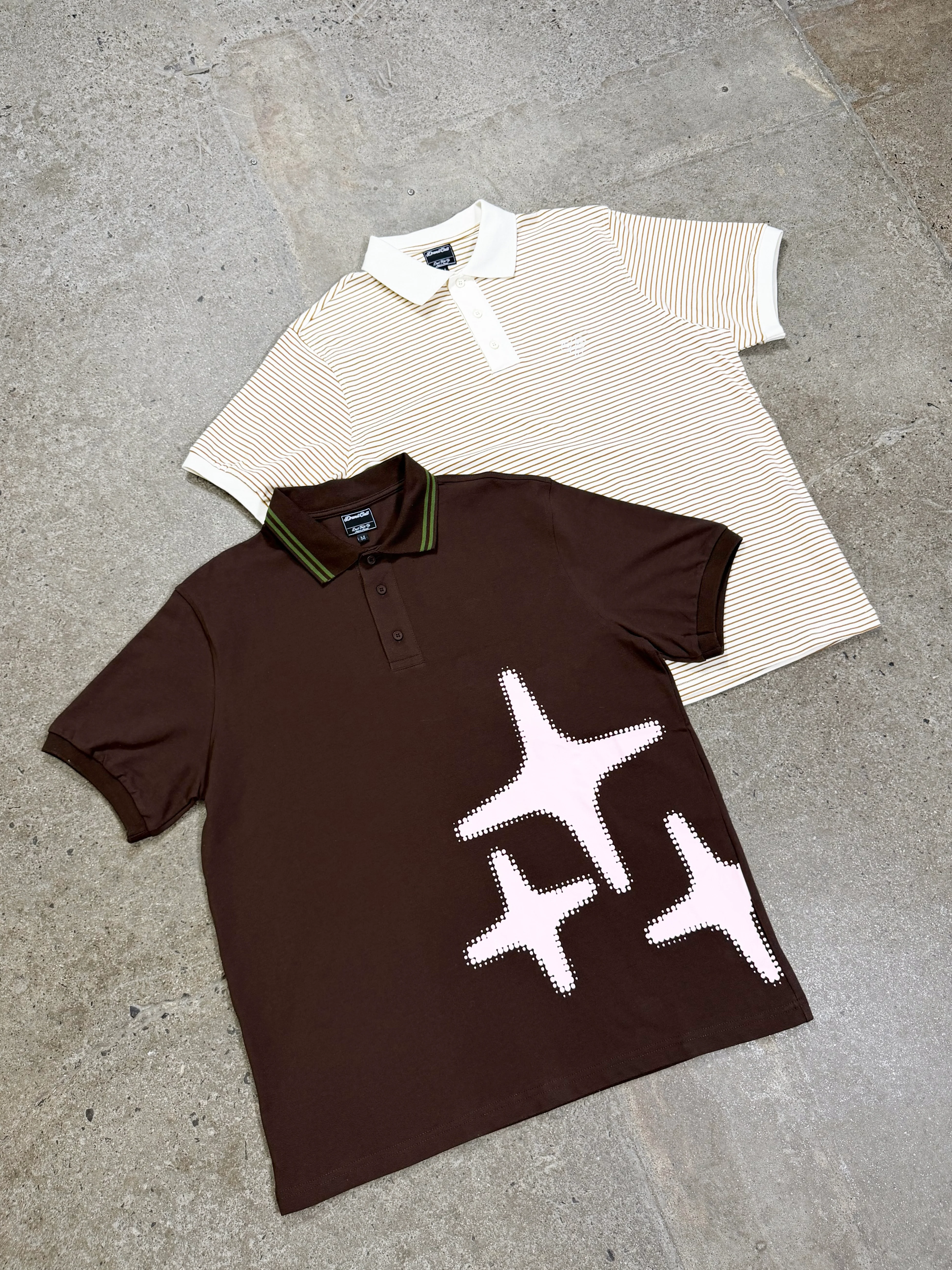 BROWN N PINK HALFTONE 3STA POLO - Image 5