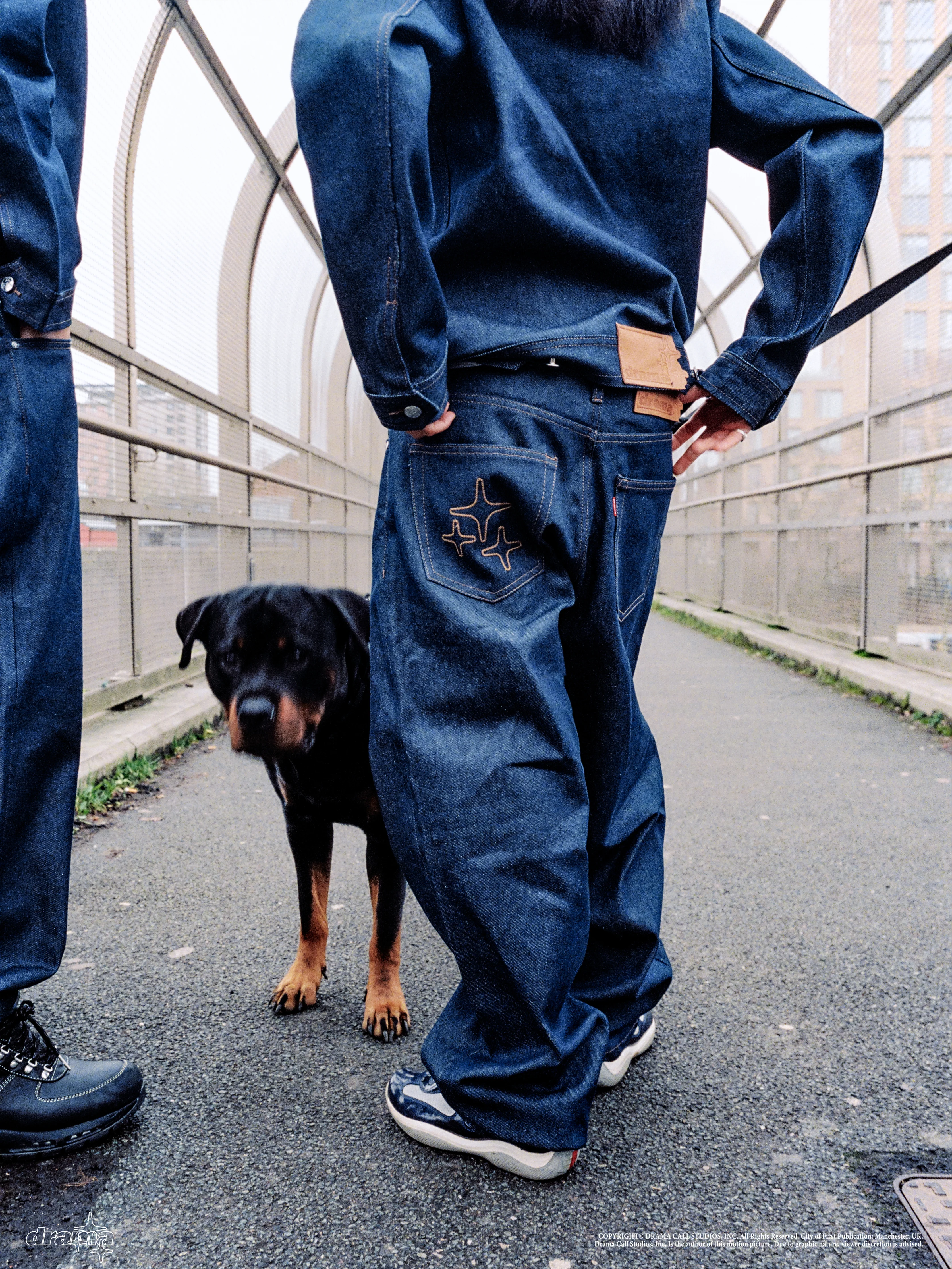 BIG B*STARDS RAW INDIGO DENIM (BAGGY FIT) - Image 3