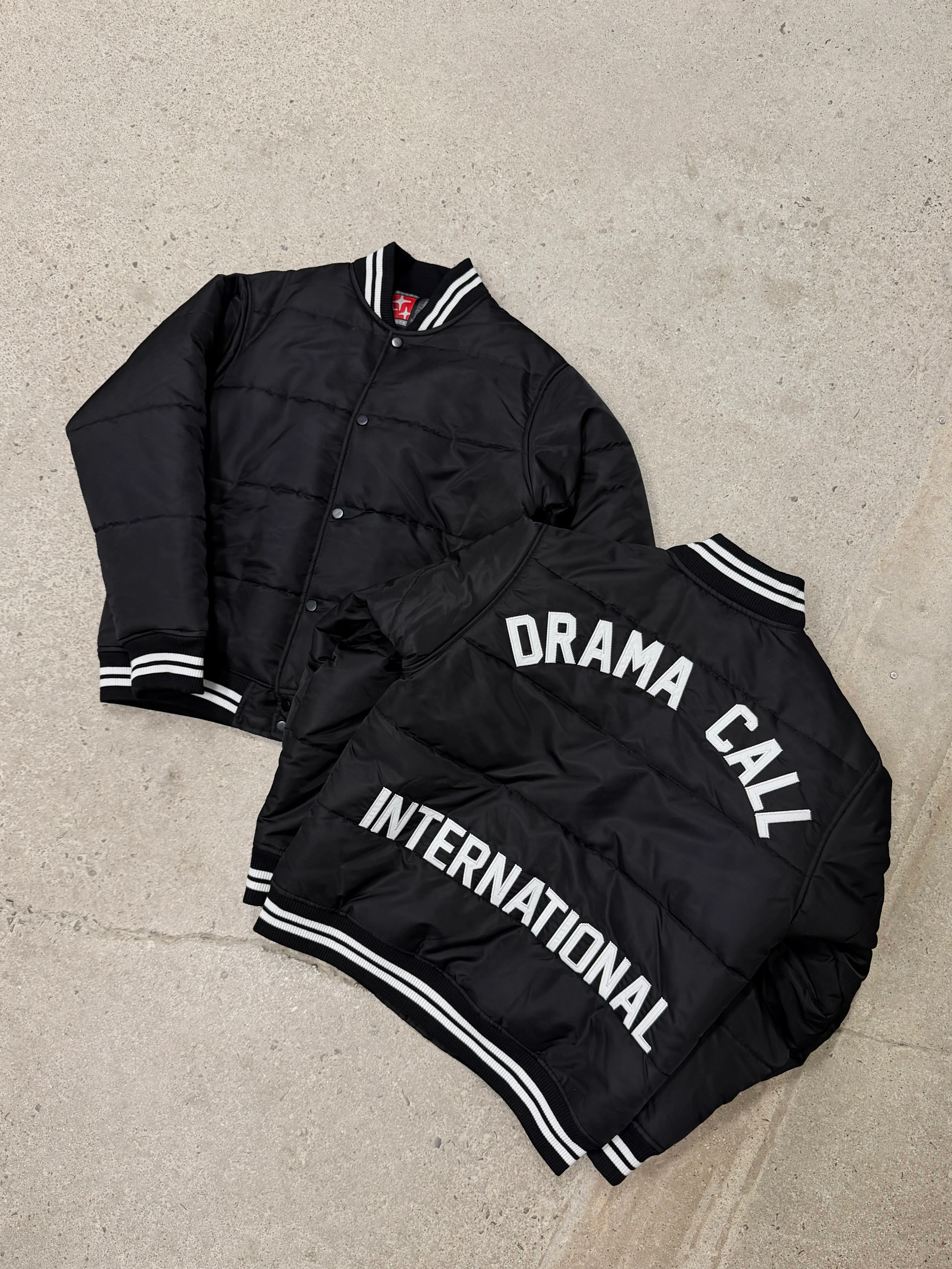 BLACK COLLEGE JACKET - Image 5