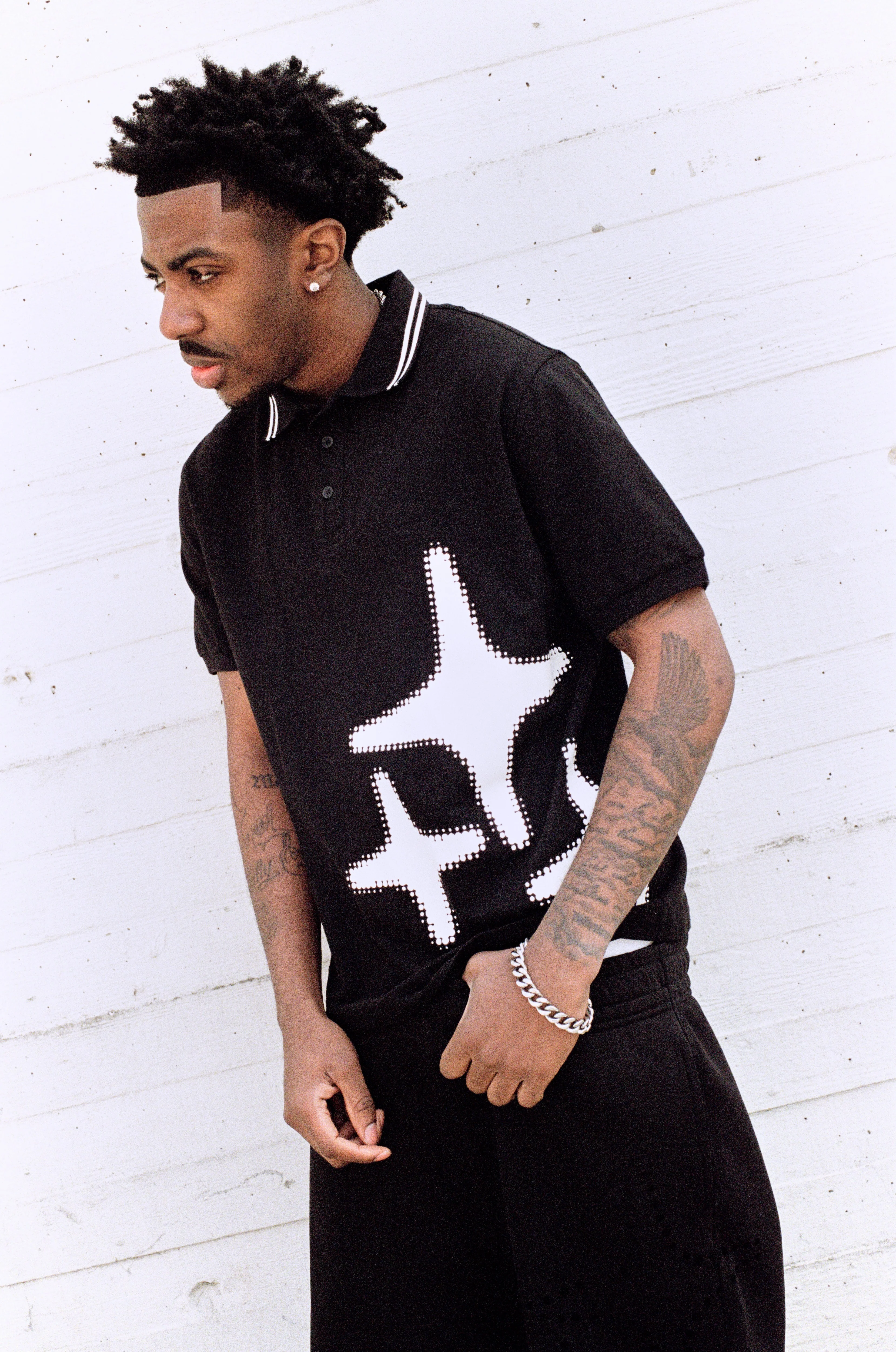 BLACK HALFTONE 3STA POLO - Image 3