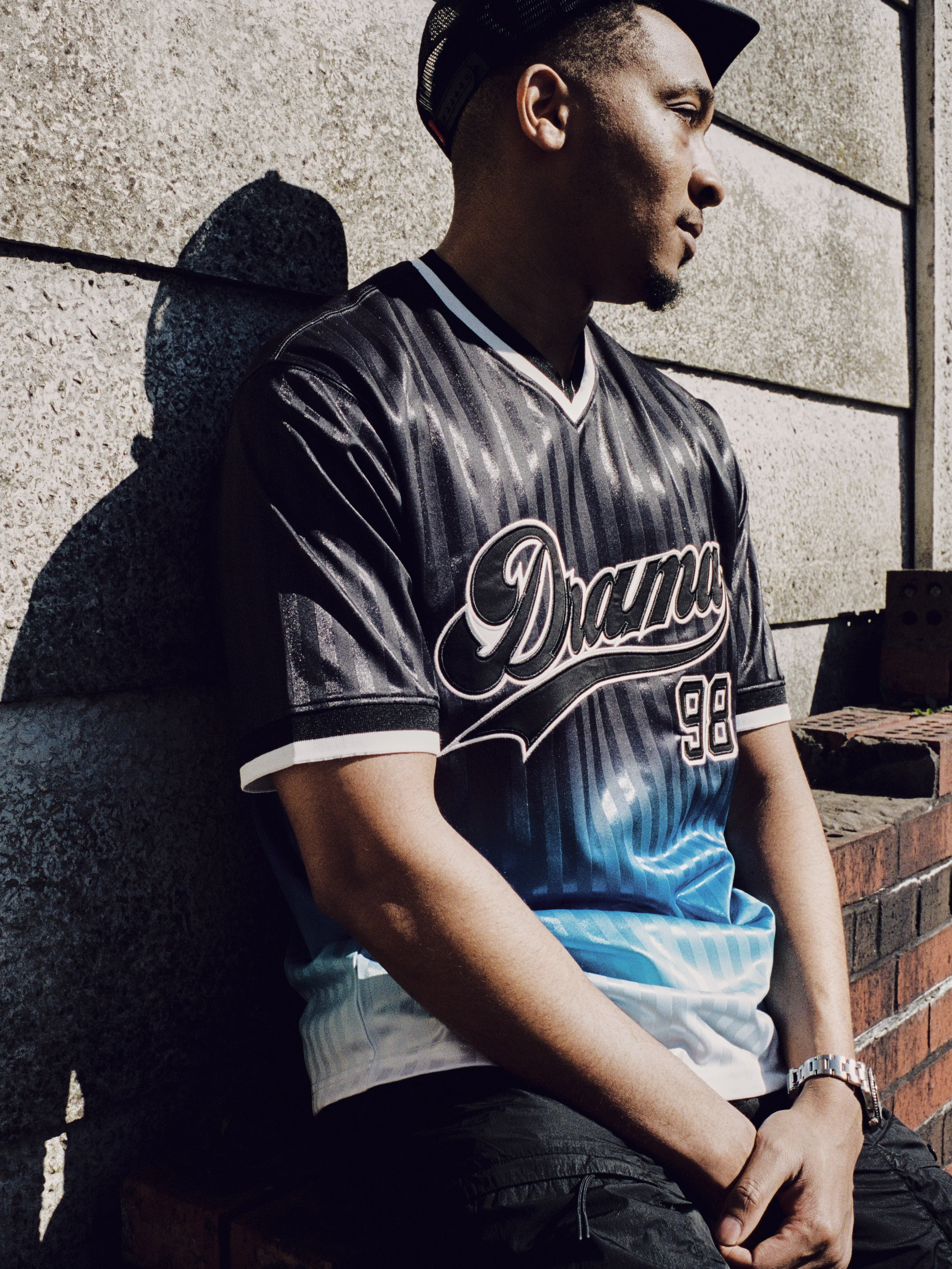 BLACK N BLUE SCRIPT 98' JERSEY - Image 5