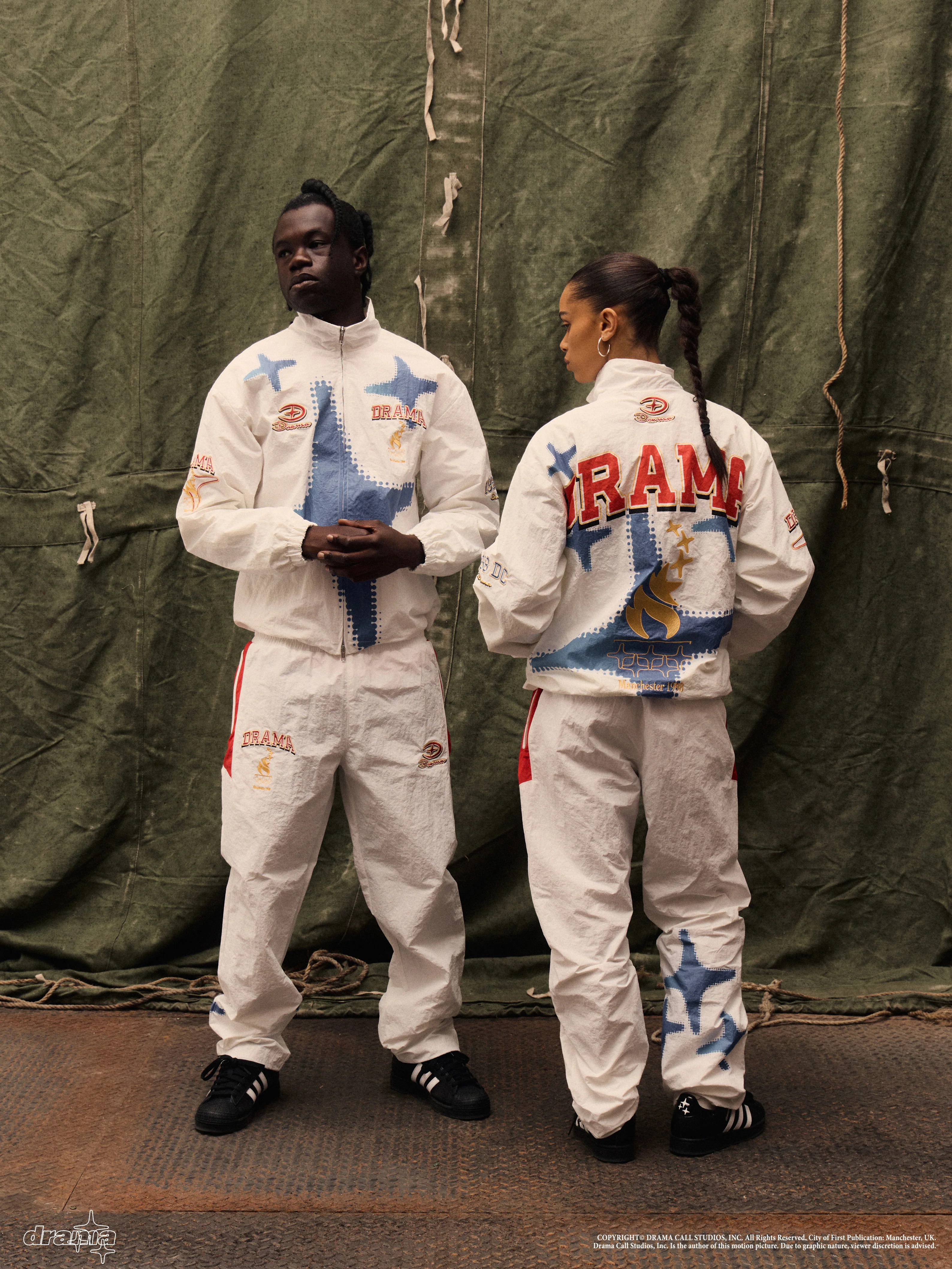 WHITE OLYMPIC TRACK PANTS - Image 3