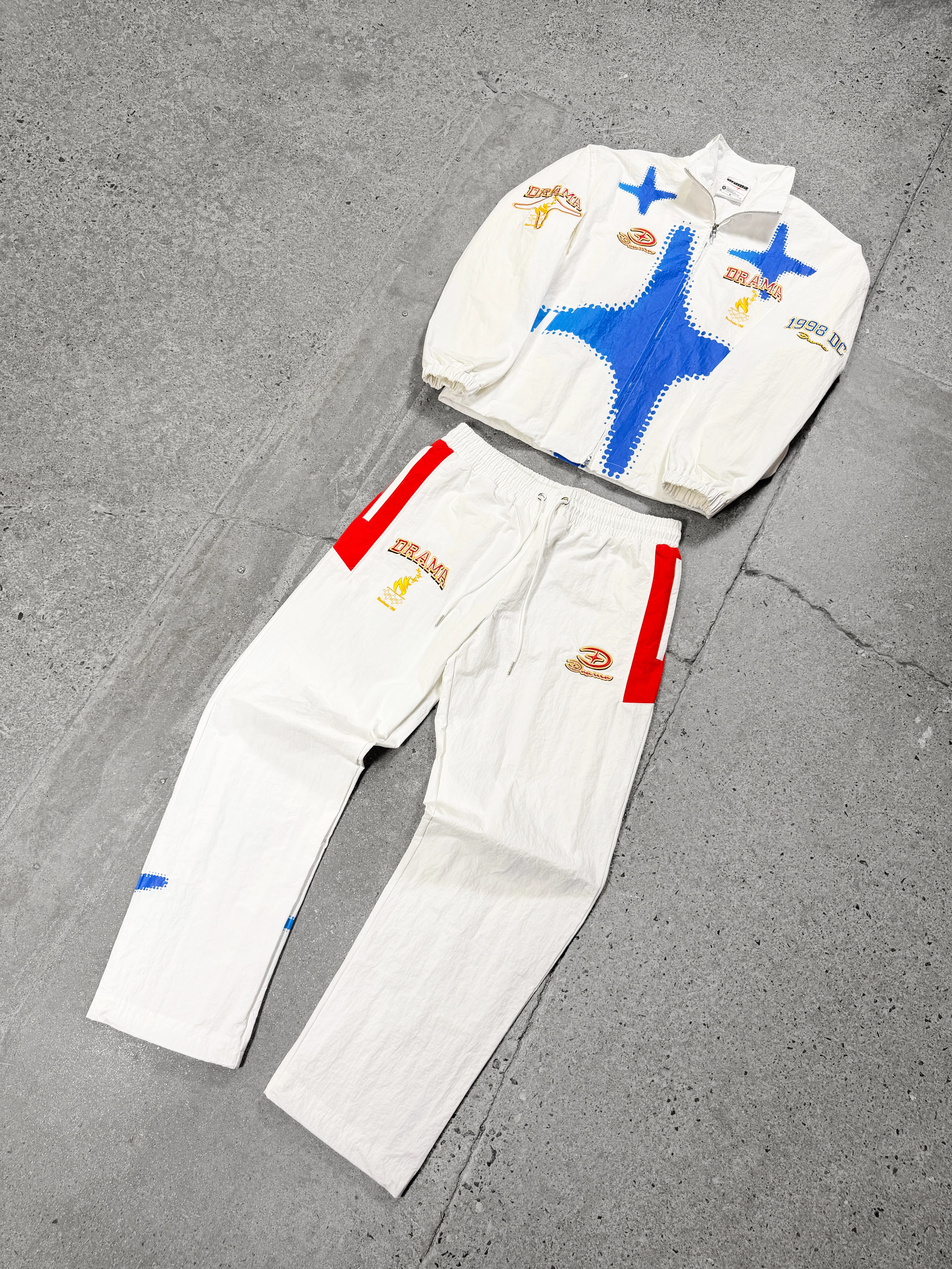 WHITE OLYMPIC TRACK PANTS - Image 5